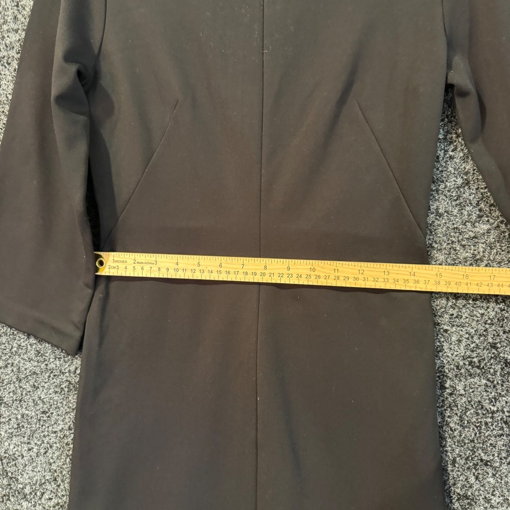 EVERLANE Black Bell Sleeve Sheath Dress Size 2 - Picture 6 of 6